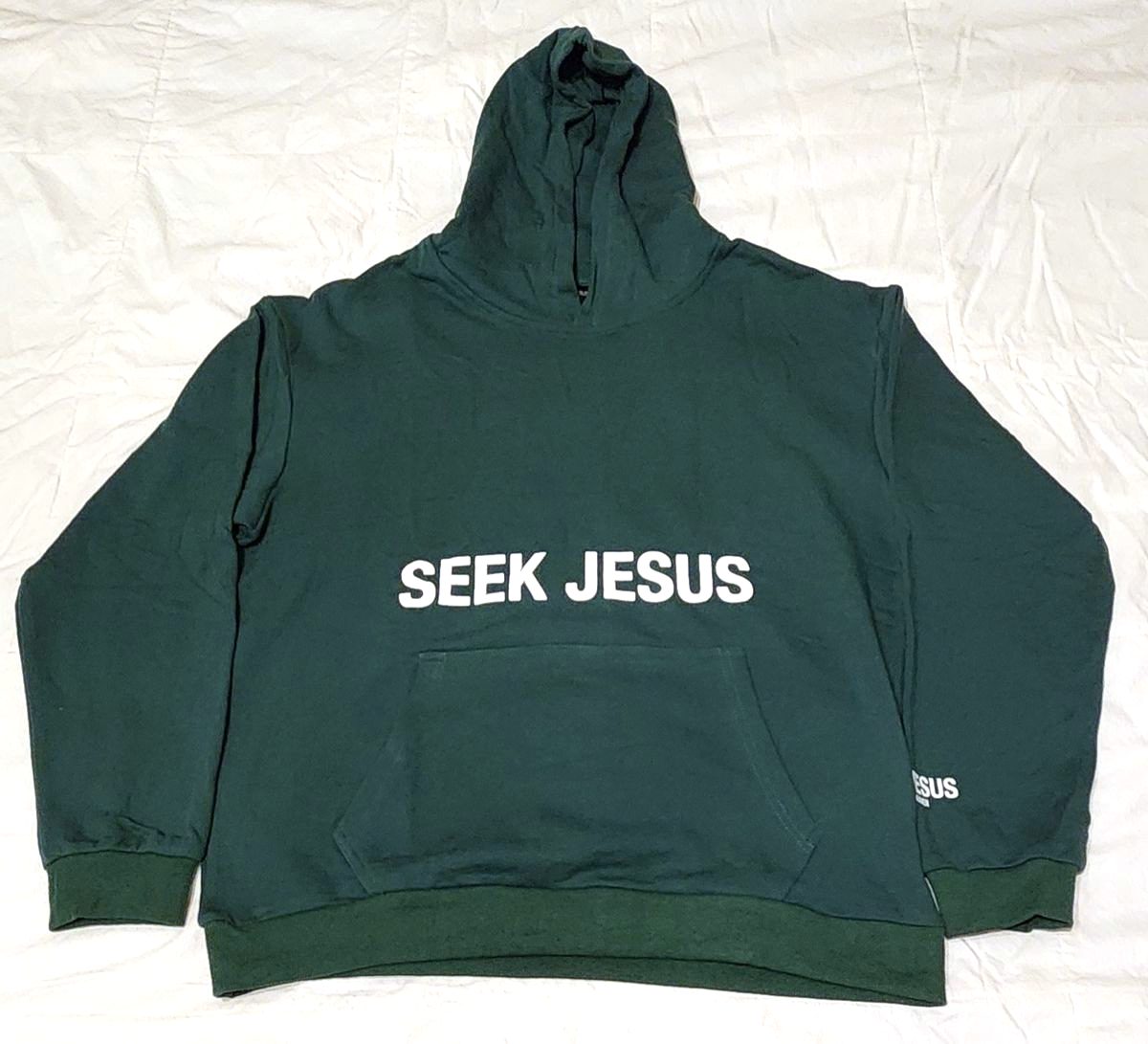 Seek Jesus Hoodie — Dark Green